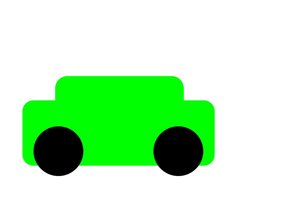 green sedan